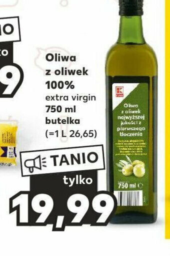 Kaufland Oliwa z oliwek 100% 750 ml oferta