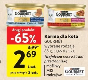Intermarche Karma dla kota GOURMET 85 g oferta
