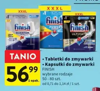 Intermarche Tabletki do zmywarki / Kapsułki do zmywarki FINISH 50-80 szt. oferta