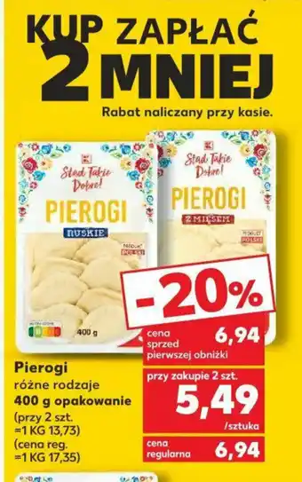 Kaufland Pierogi 400 g opakowanie oferta