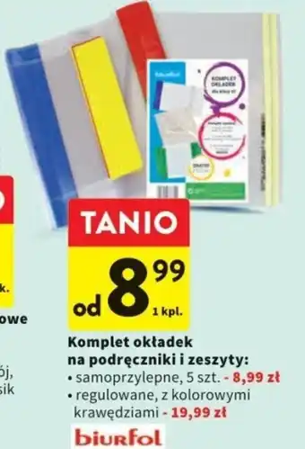 Intermarche Komplet okładek na podręczniki i zeszyty oferta