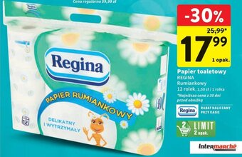Intermarche Papier toaletowy REGINA 12 rolek oferta