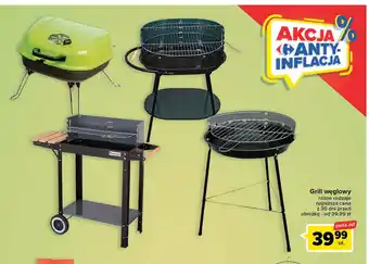 Carrefour Market Grill węglowy owalny 55 x 39 cm oferta