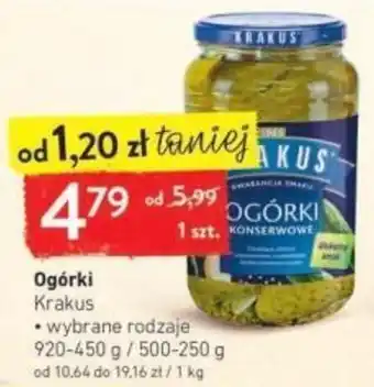 Intermarche Ogórki Krakus 920-450 g oferta