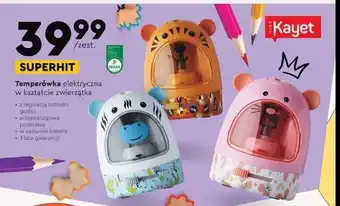 Biedronka Temperówka elektryczna zwierzątko oferta
