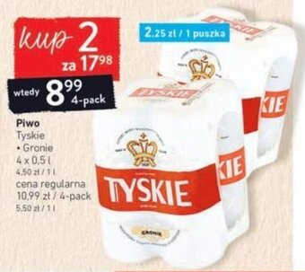 Intermarche Piwo Tyskie 4 x 0,5 l oferta