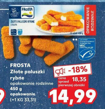 Kaufland FROSTA Złote paluszki rybne 450 g oferta