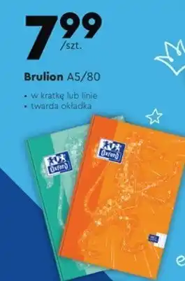 Biedronka Brulion a5/80 kartek linia oferta