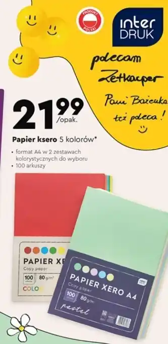 Papier ksero a4 pastel