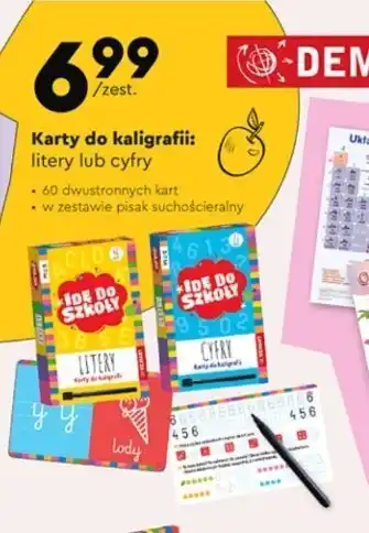 Karty do kaligrafii cyfry
