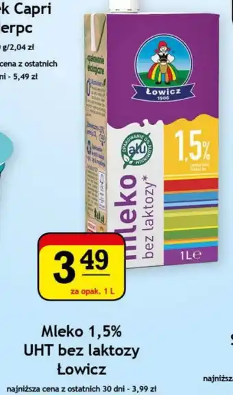 Gram Market Mleko 1,5% UHT bez laktozy Łowicz 1 l oferta