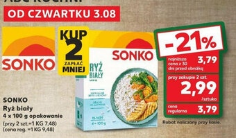 Kaufland SONKO Ryż biały 4 x 100 g oferta