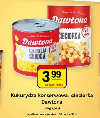 Kukurydza konserwowa, cieciorka Dawtona 400 g