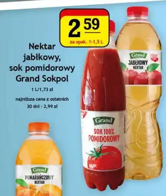 Gram Market Nektar jabłkowy, sok pomidorowy Grand Sokpol 1-1,5 l oferta