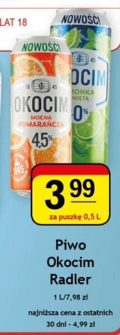 Gram Market Piwo Okocim Radler 0,5 l oferta