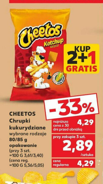 Kaufland CHEETOS Chrupki kukurydziane 80/85 g oferta