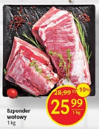 Delikatesy Centrum Szponder wołowy 1 kg oferta