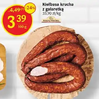 Delikatesy Centrum Kiełbasa krucha z galaretką MADEJ WRÓBEL 100 g oferta