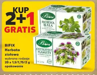 Kaufland KUP 2+1 GRATIS BIFIX Herbata ziołowa 20 x 1,5/1,75/2 g oferta