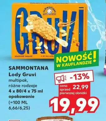 SAMMONTANA Lody Gruvi 4 x 80/4 x 75 ml