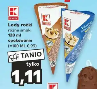 Kaufland Lody rożki 120 ml oferta