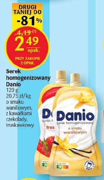 Delikatesy Centrum Serek homogenizowany Danio oferta
