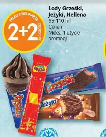 Delikatesy Centrum Lody Grześki, Jeżyki, Hellena 65-110 ml Colian oferta