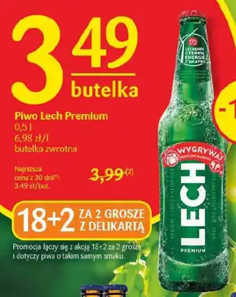 Delikatesy Centrum Piwo Lech Premium 0,5 l oferta