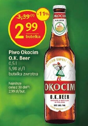 Delikatesy Centrum Piwo Okocim O.K. Beer 0,5 l oferta