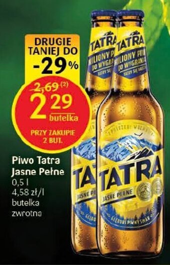 Delikatesy Centrum Piwo Tatra Jasne Pełne 0,5 l oferta