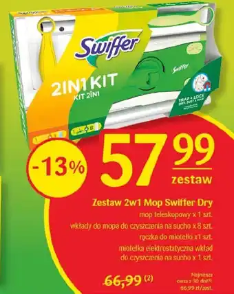 Delikatesy Centrum Zestaw 2w1 Mop Swiffer Dry oferta