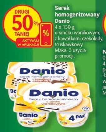 Delikatesy Centrum Serek homogenizowany Danio 4 x 130 g oferta