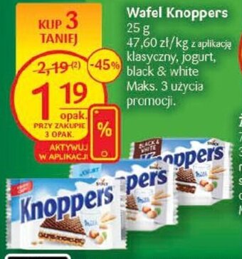 Delikatesy Centrum Wafel Knoppers 25 g oferta