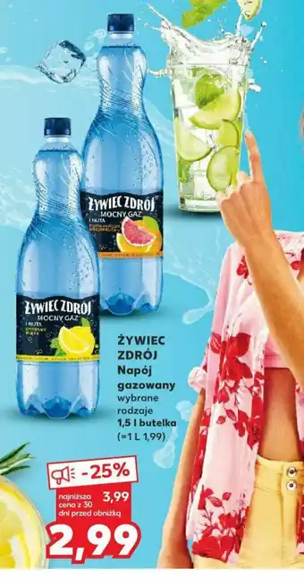 Kaufland ŻYWIEC ZDRÓJ Napój gazowany 1,5 l oferta
