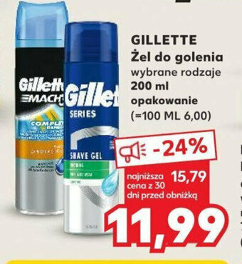 Kaufland GILLETTE Żel do golenia 200 ml oferta