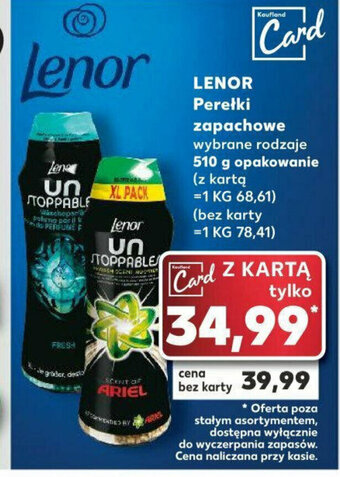 Kaufland LENOR Perełki zapachowe 510 g oferta