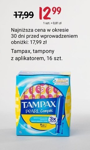 Rossmann Tampony tampax oferta