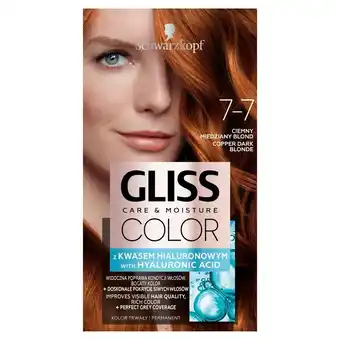 Rossmann Schwarzkopf gliss color farba do włosów ciemny miedziany blond 7-7 oferta
