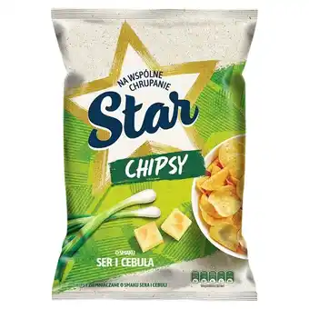 Społem Star chipsy o smaku ser i cebula 200 g oferta