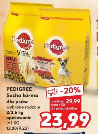 Kaufland PEDIGREE Sucha karma dla psów 2/2,6 kg oferta
