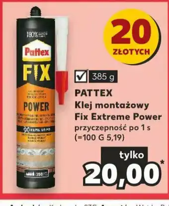 PATTEX Klej montażowy Fix Extreme Power