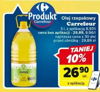 Carrefour Olej rzepakowy oferta