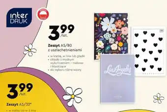Biedronka Zeszyt a5 80 kartek kratka oferta