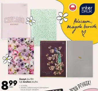 Biedronka Zeszyt a4 80 kartek kratka oferta
