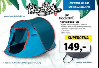 Lidl Namiot pop-up 148 x 112 x 247 cm oferta