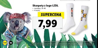 Lidl Skarpetki z logo lidl 35-46 oferta