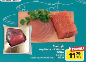 Carrefour Tuńczyk wędzony na zimno SoNa 100g oferta