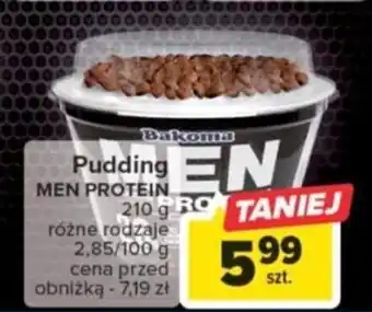 Carrefour Pudding MEN PROTEIN 210g oferta