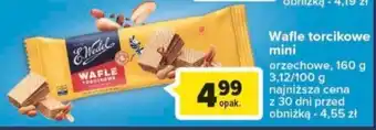 Carrefour Wafle torcikowe mini orzechowe, 160 g oferta