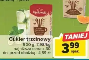 Carrefour Cukier trzcinowy 500g oferta